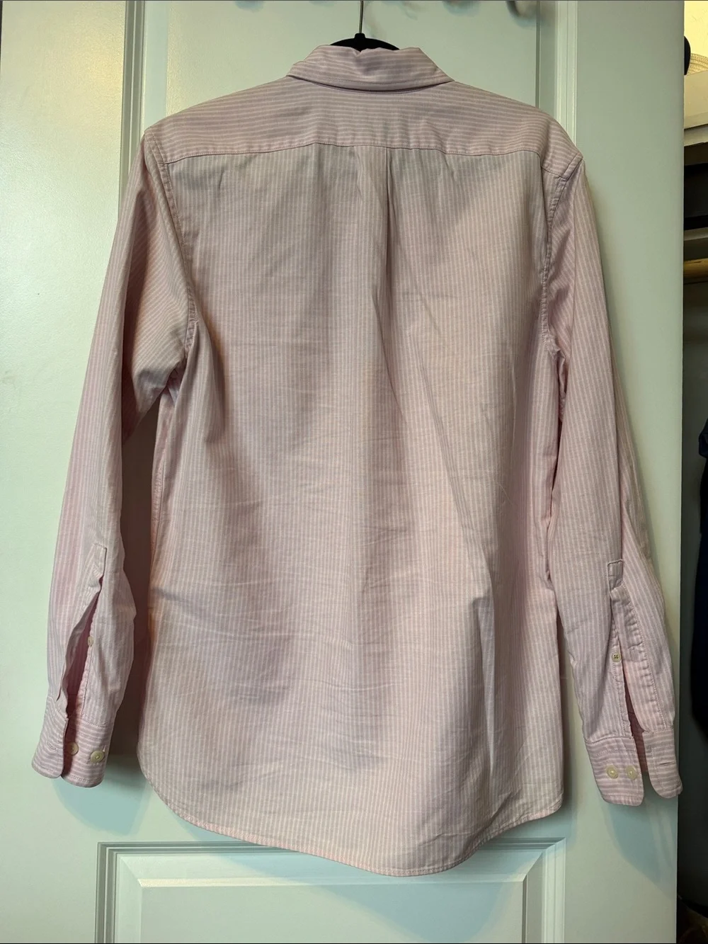 Banana Republic Light Pink Striped Button-Down Shirt
